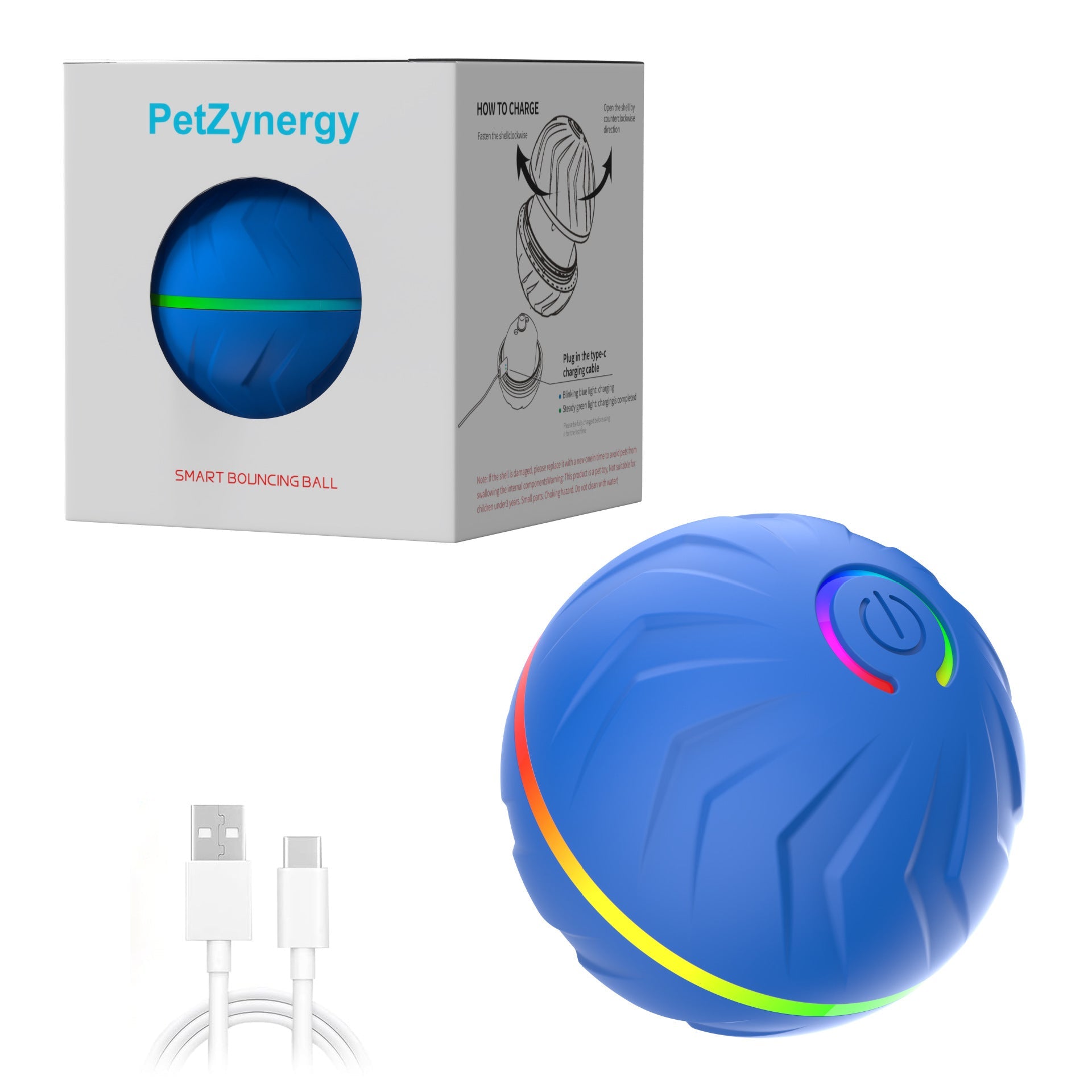Interactive Pet Toy Ball with Gravity Bounce Offkind.