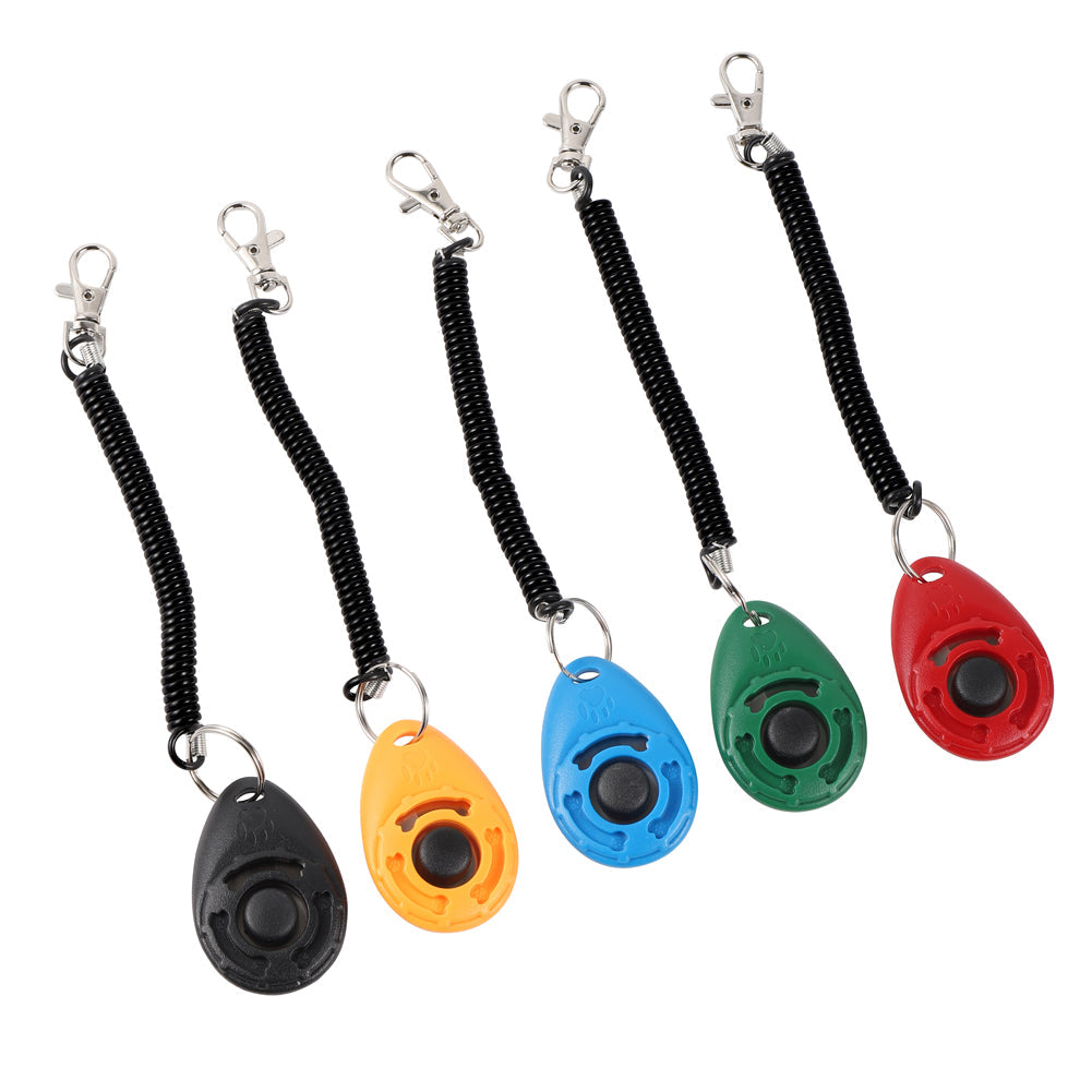 Adjustable Dog Training Clicker with Keychain Strap Offkind.
