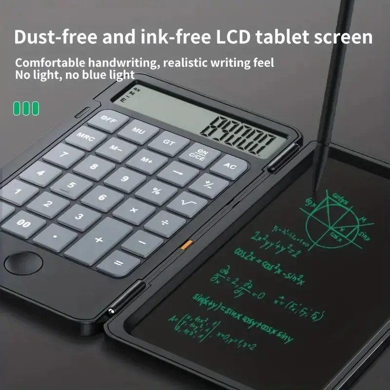 Foldable LCD Calculator Compact Desktop & Travel Calculator