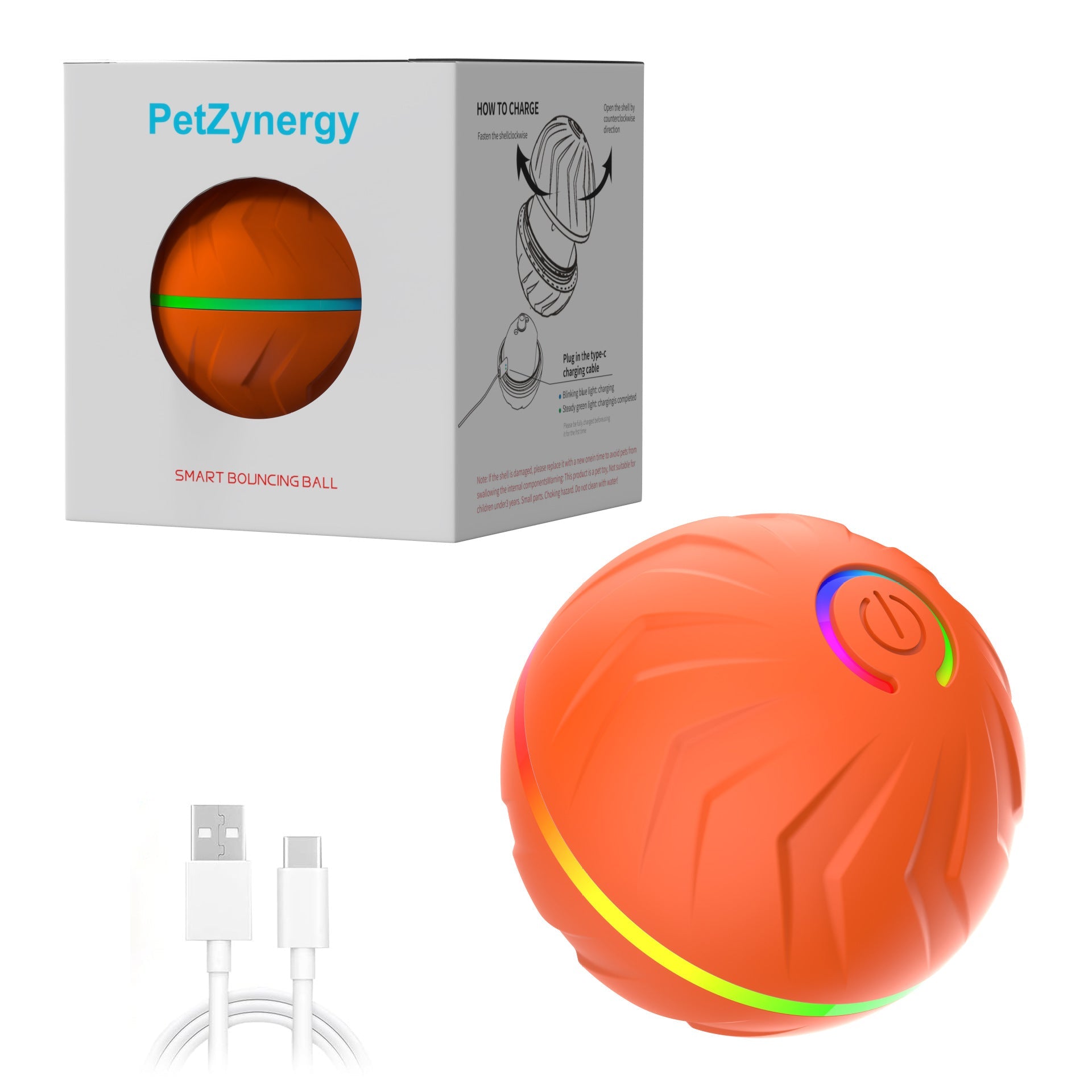 Interactive Pet Toy Ball with Gravity Bounce Offkind.