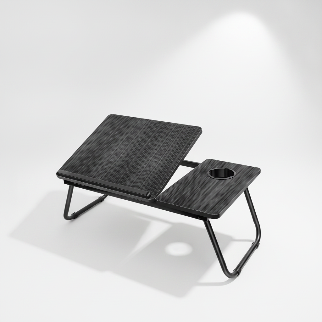 Portable laptop lap desk with cup holder and non-slip base — Offkind