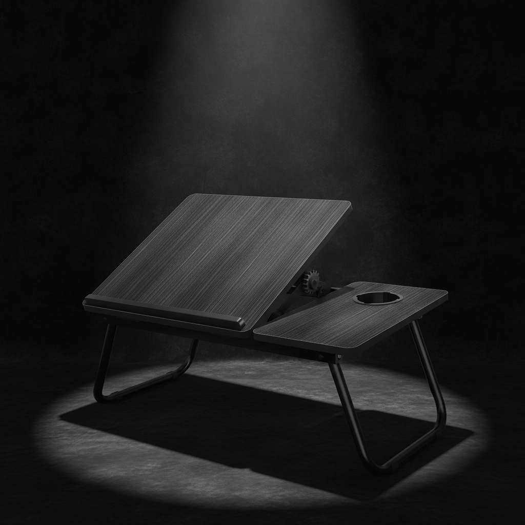 Cozy lap desk with built-in cup holder on a white background — Offkind