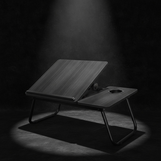 Cozy lap desk with built-in cup holder on a white background — Offkind