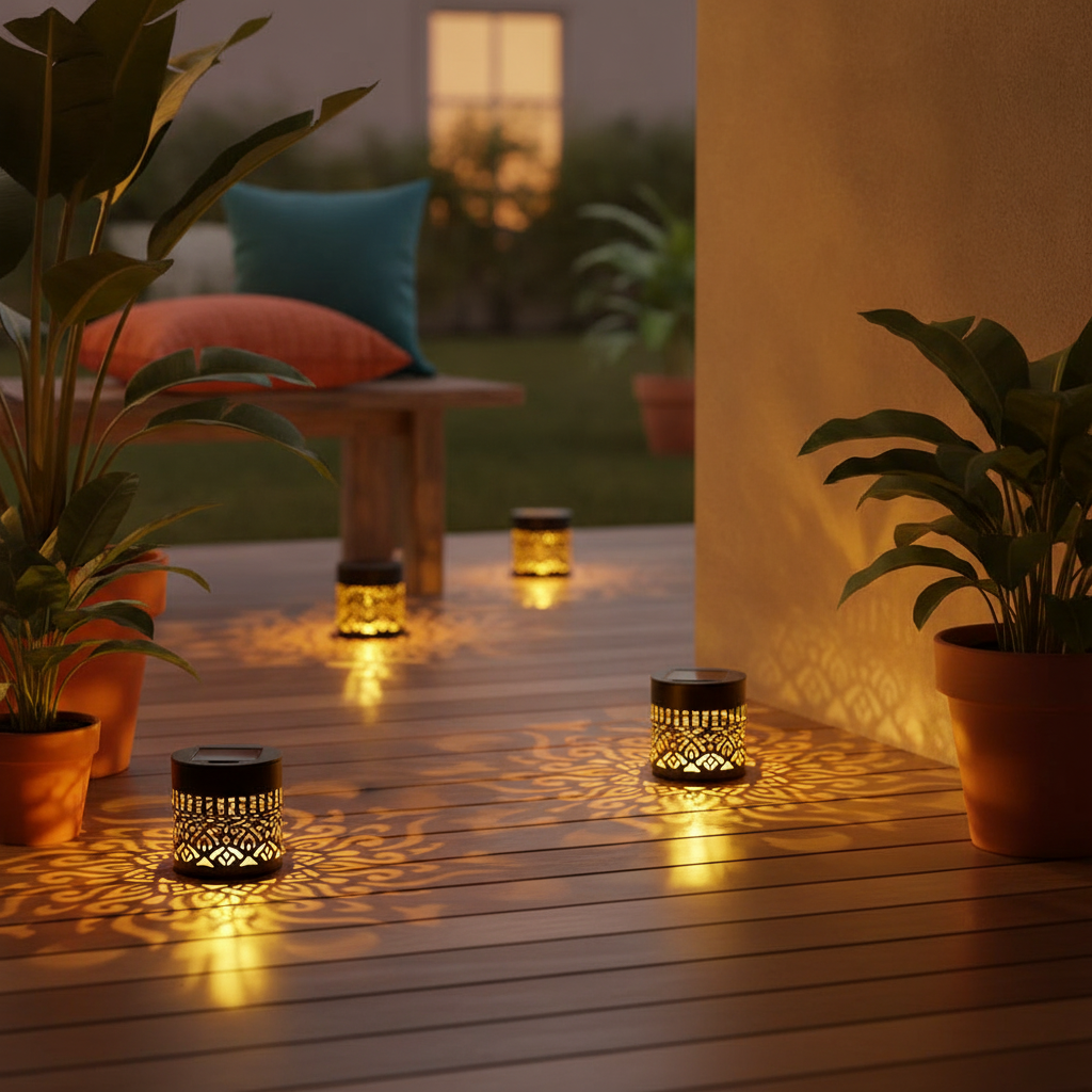 Solar Glow Garden Lights | Decorative Outdoor Solar Stake Lights