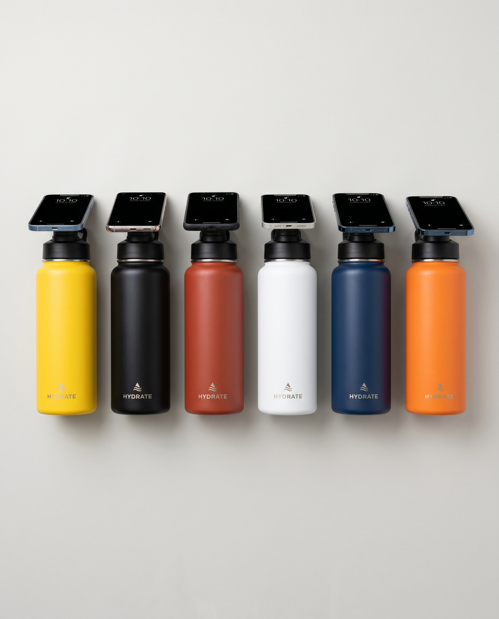 Magnetic Phone Holder Water Bottle | Insulated 720ml Sports Tumbler Offkind.