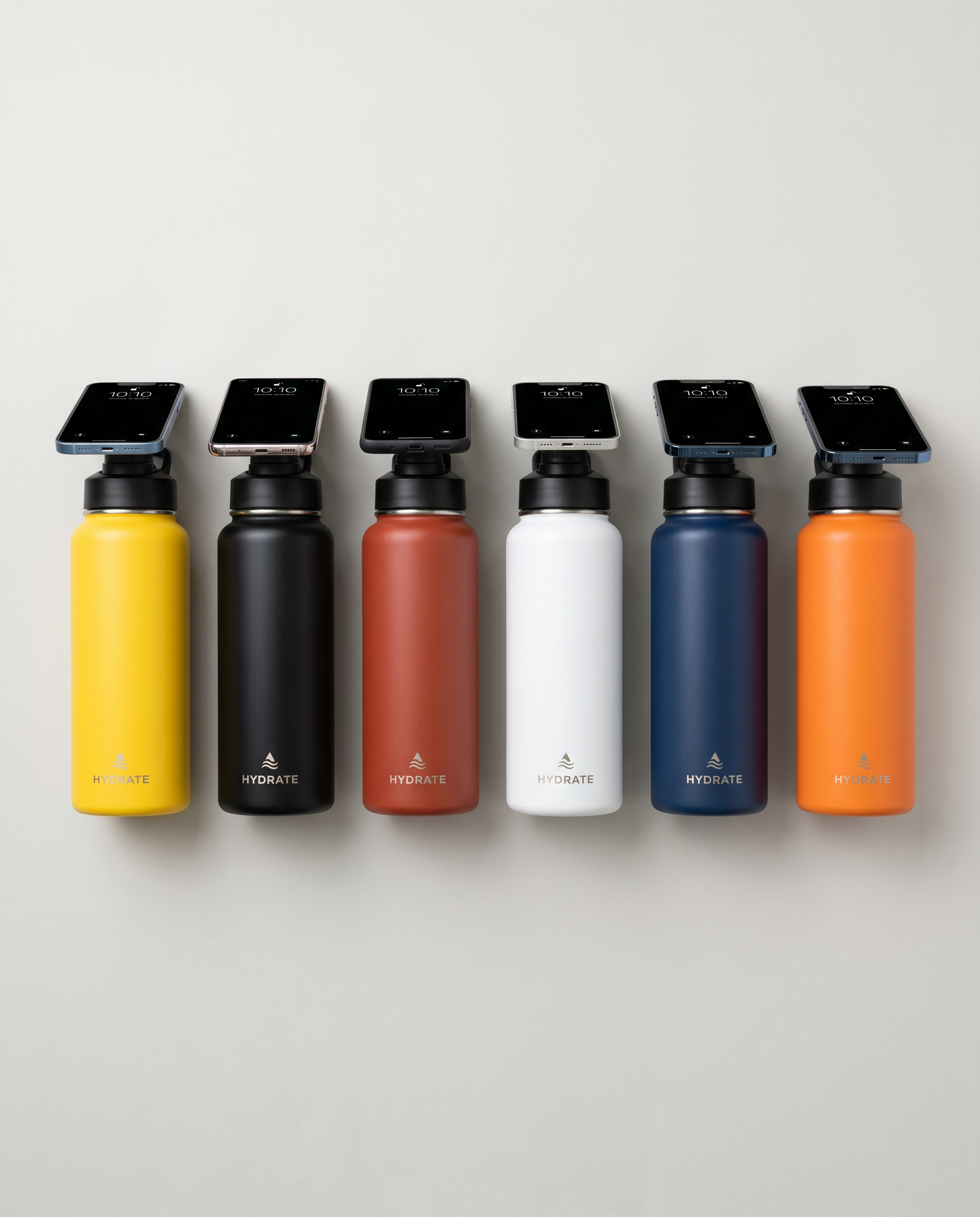 Magnetic Phone Holder Water Bottle | Insulated 720ml Sports Tumbler Offkind.