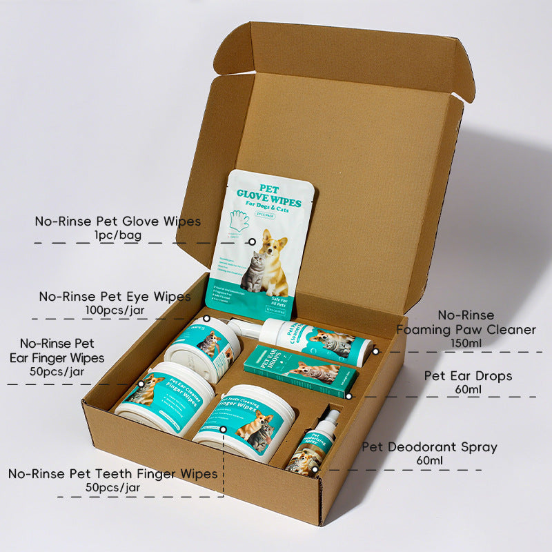 Moisturizing pet cleaning wipes gift box for dogs and cats - Offkind