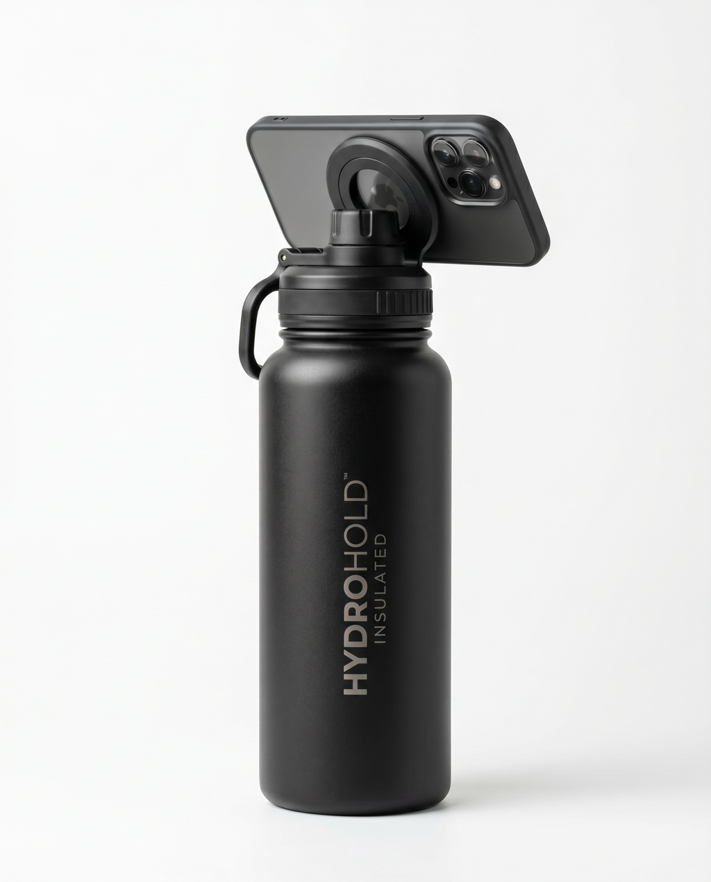 Magnetic Phone Holder Water Bottle | Insulated 720ml Sports Tumbler Offkind.