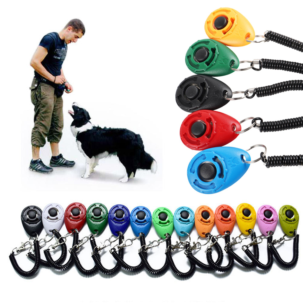 Adjustable Dog Training Clicker with Keychain Strap Offkind.