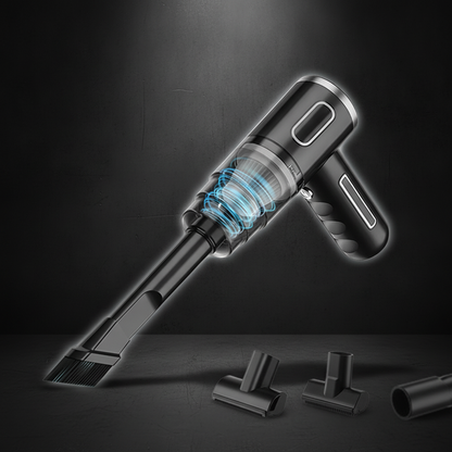 Compact cordless vacuum cleaner for car interior detailing