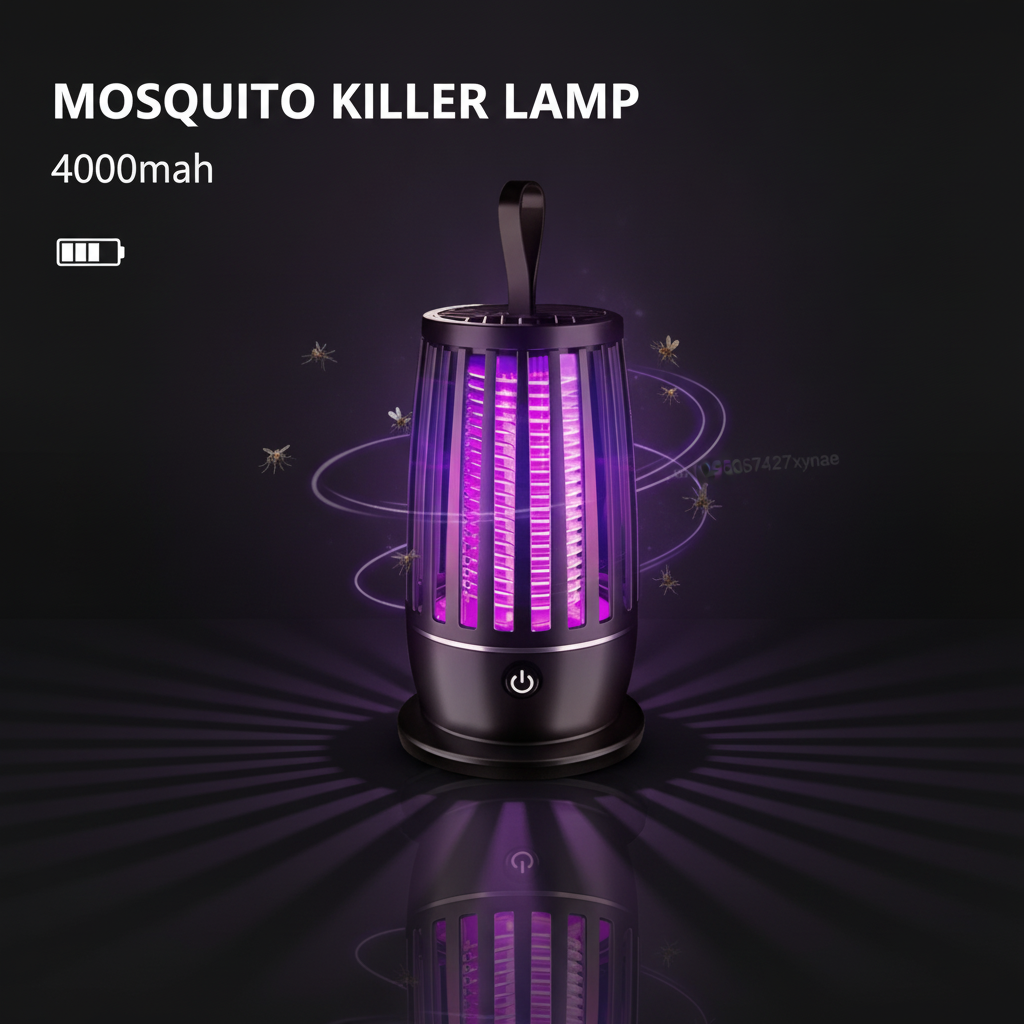 Indoor mosquito killer lamp plugged into USB port